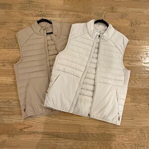 7 Diamonds Beige and White Vests